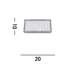 Northshire Plastic LED Flush Mounted Sconce