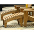 Atlantic Teak Adirondack Chair with Footrest
