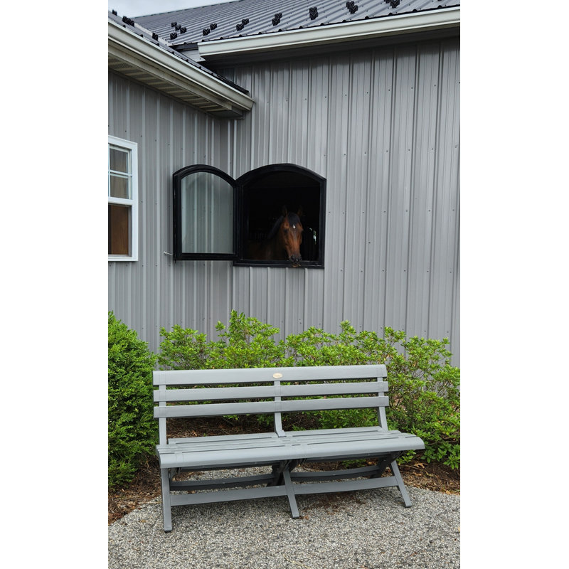 Banc de jardin en plastique Westport, gris