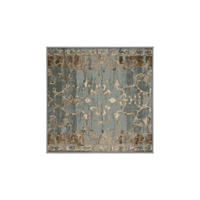 Tapis gris soyeux et moelleux