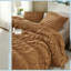 Ensembles de literie en microfibre douce pour lit simple TG, style campagnard ruché pour la maison