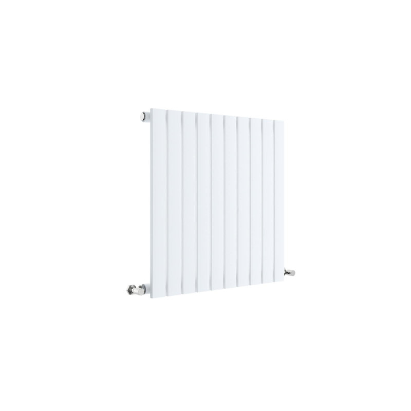 Sloane Vertical Designer Radiator, White, 60cm H x 58.6cm W x 5.3cm D
