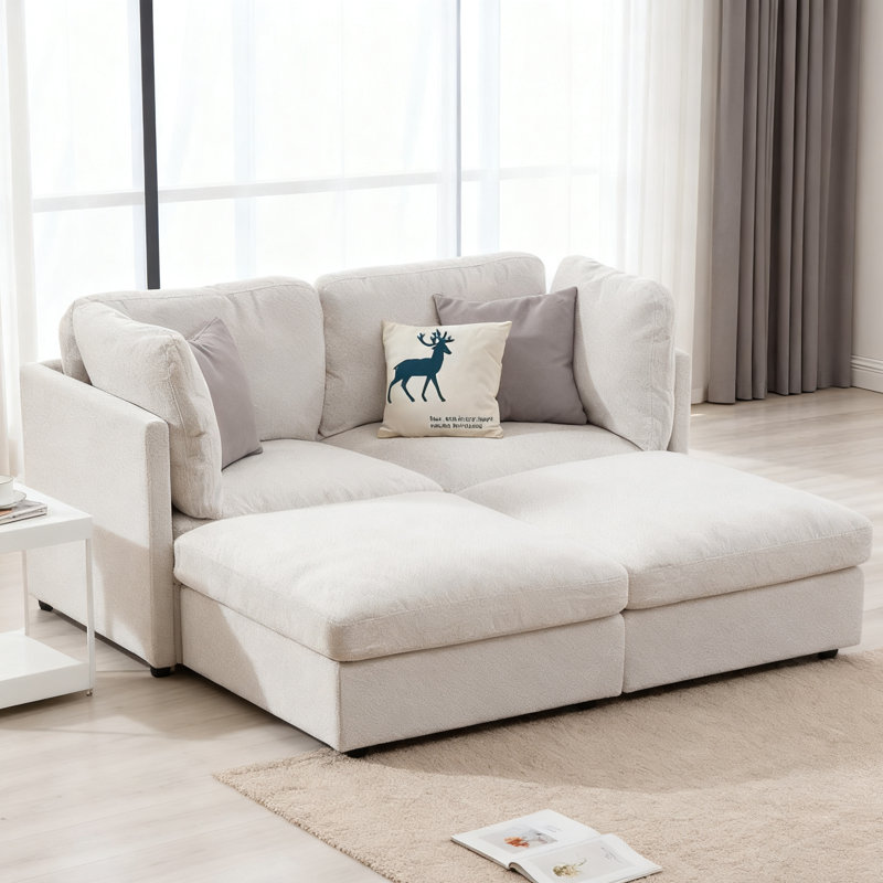 Canapé modulaire 4 pièces 4 pièces, Beige