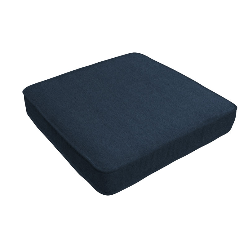 Coussin de salle à manger Sunbrella indigo, Bleu