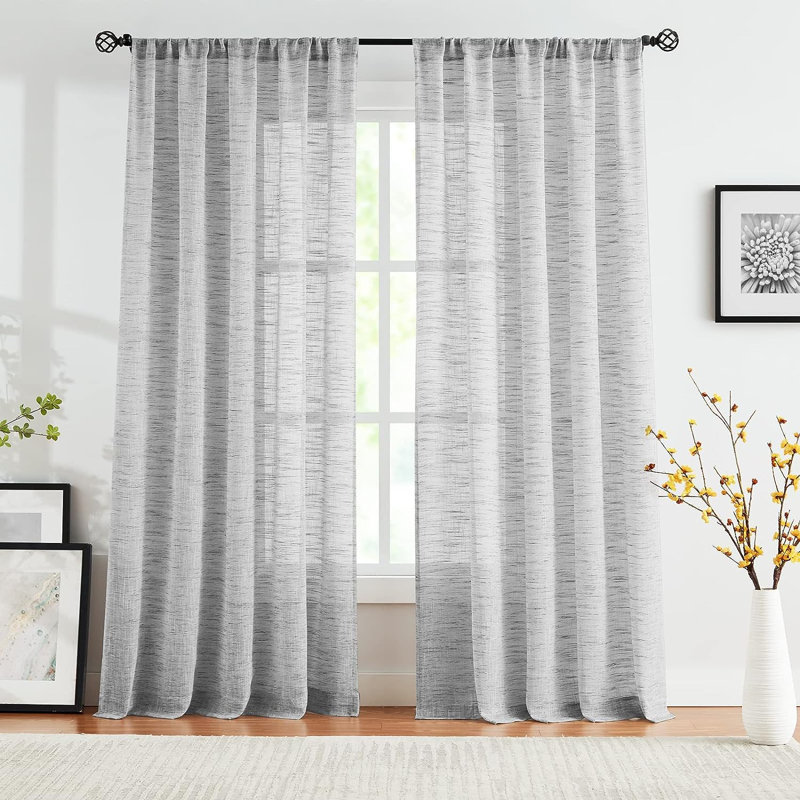 Walberto Semi Sheer Curtain Pair