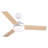 42 in.  Indoor White Smart Ceiling Fan With Bright White Integrated LED, Work With Tuya APP and Voice Assistant-129079177