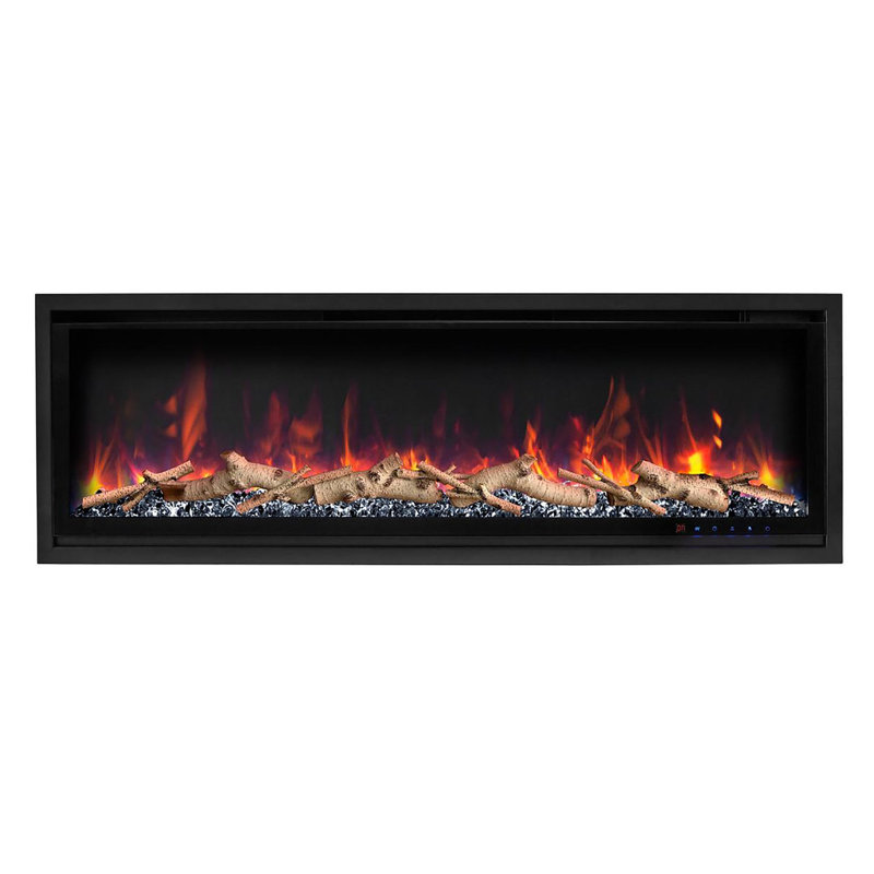 Foyer électrique ActiveFlame Pro Series Black Diamond, H 11,8 po x l 50 po x P 6,1 po