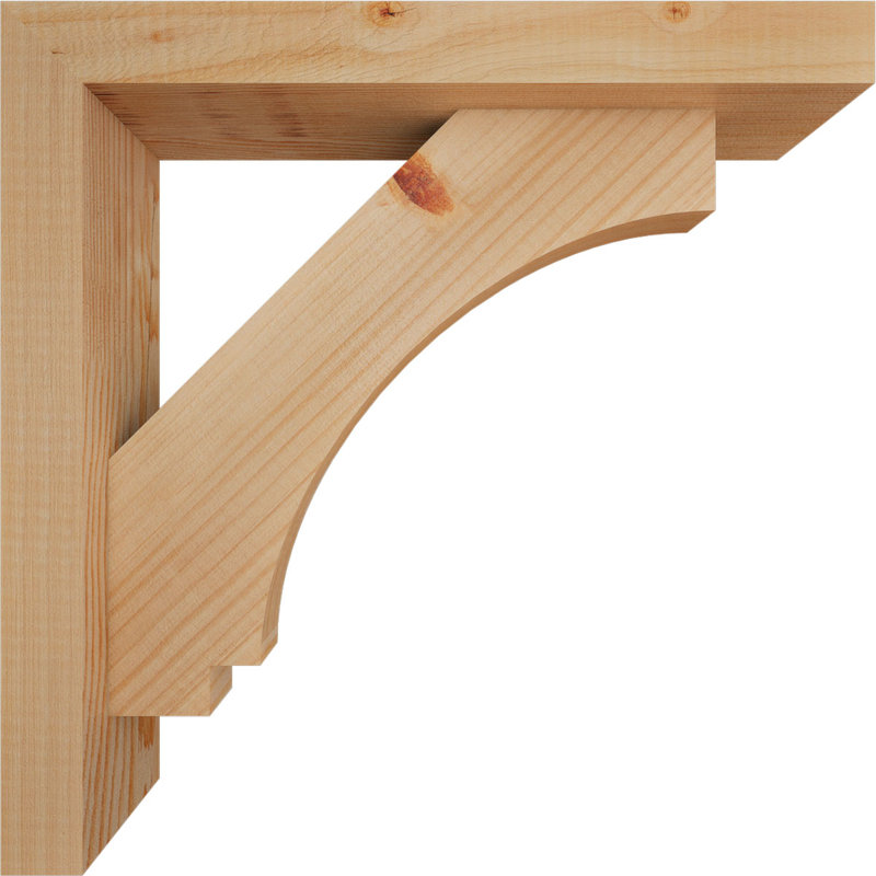 Support de bloc impérial avec entretoise décalée, 16 x 16, Sapin Douglas de l 3 1/2 (lisse)