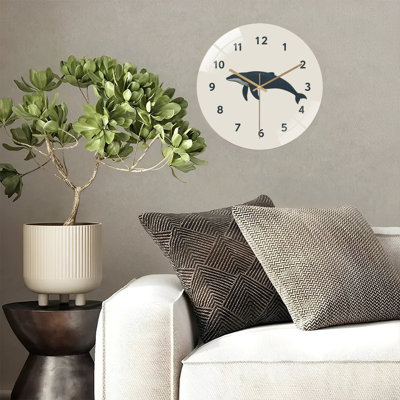 Horloge murale baleine 12 po