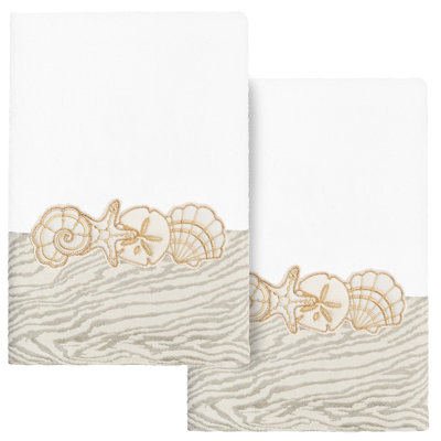 Ensemble de serviettes à main 100% coton turc 2 pièces SHELL ROW