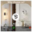 Ensemble de 2 appliques murales modernes en cristal noir pour salle de bain, chambre à coucher et salon-1744768122