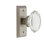 Studio Plate with Oval Clear Crystal Door Knob