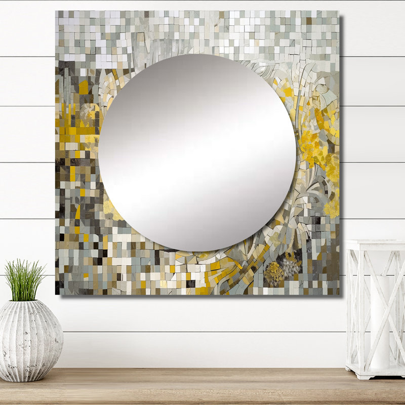 Miroir mural de salon Jeppe - Boho, 29 po x 29 po