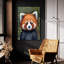 «Red Panda Portrait» par Momart, art mural en verre acrylique-1697007496