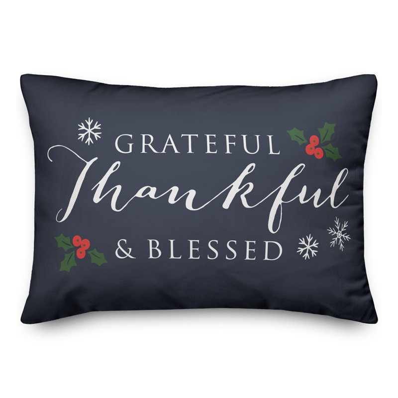 No Decorative Addition Reversible Throw Pillow, Navy