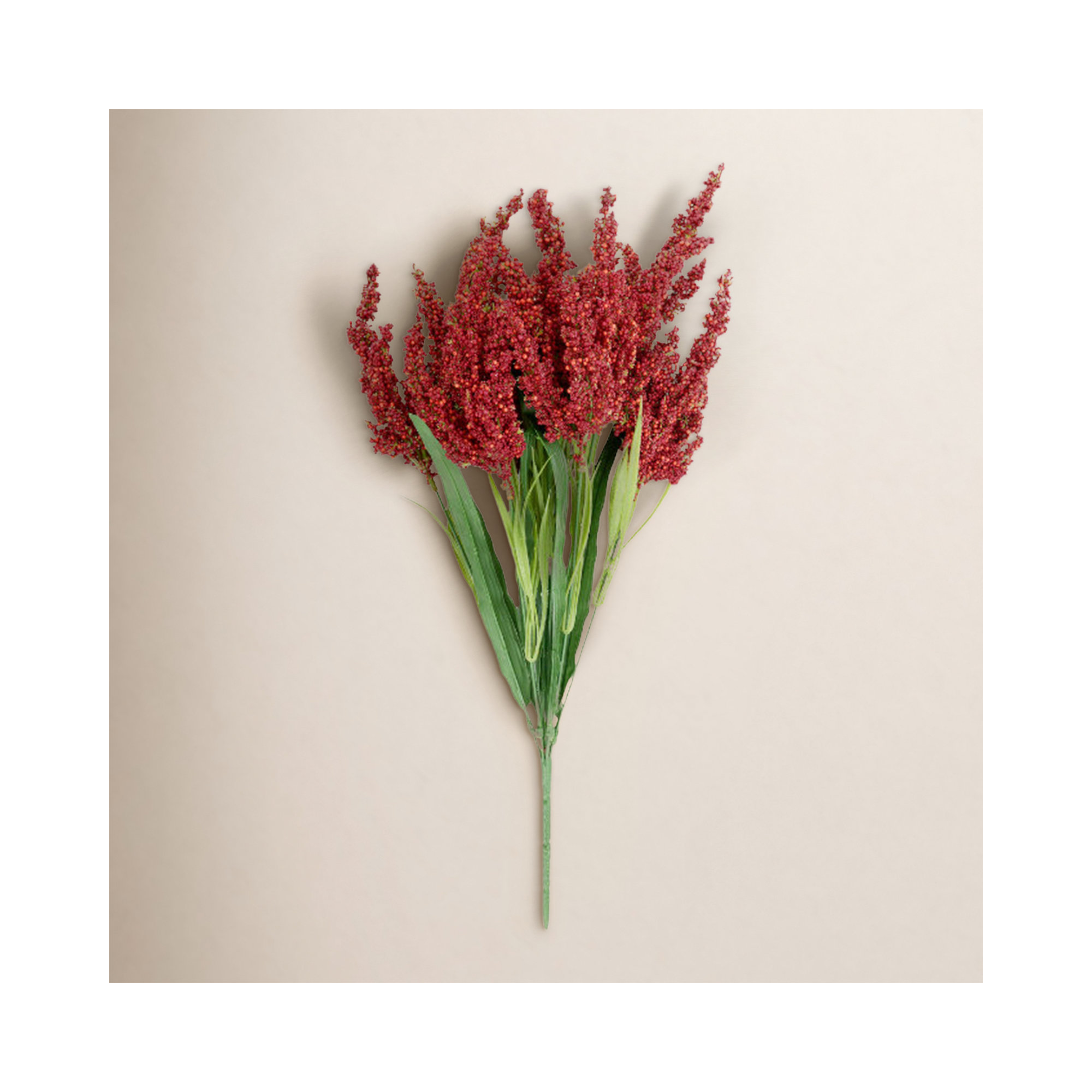 Faux Heather Stem, Red