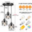 Bridgelands 3 - Light Black Cluster Pendant