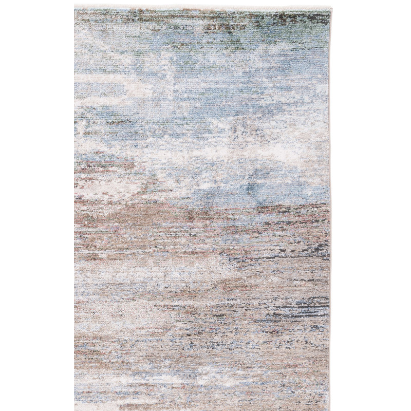 Tapis abstrait Idhika Performance, Tapis de couloir 2 pi 2 po x 9 pi