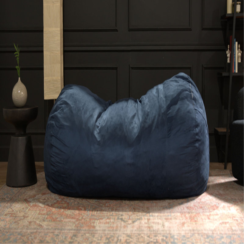 Fauteuil à billes cylindrique en suède de 6,5 pieds Marlin