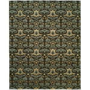 Dumraon Ikat Handmade Brown Area Rug 2 x3