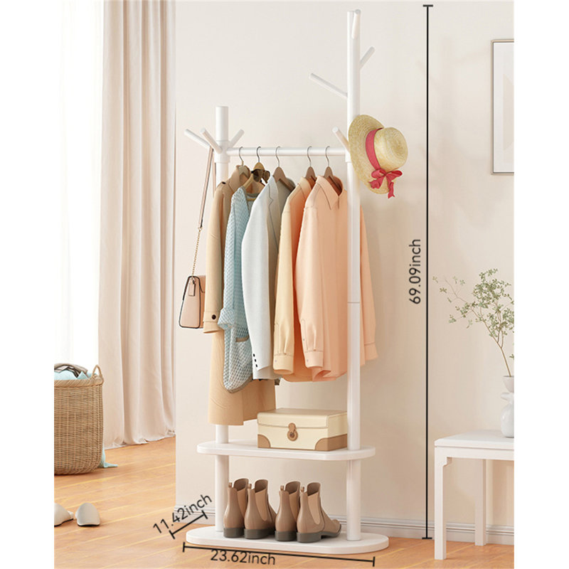 Aesthetic Solid Wood Clothes And Hat Stand