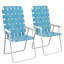 Chaise de patio pliante, ensemble de chaises pliantes, ensemble de 2 chaises de camping d'extérieur, chaises de jardin portatives