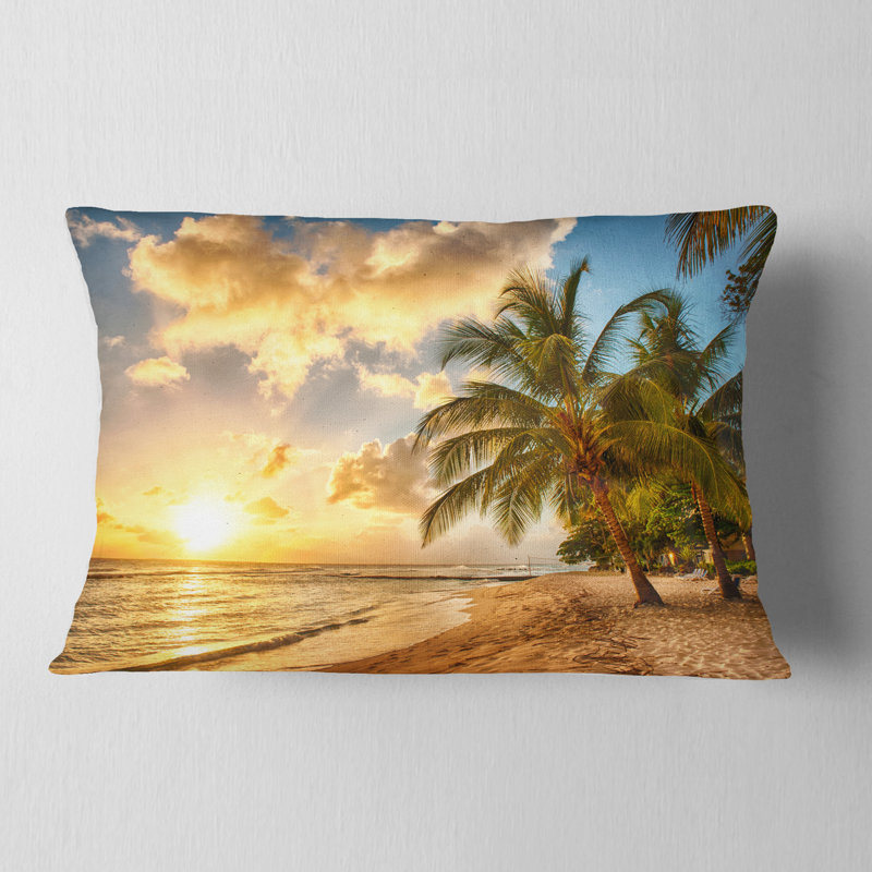 Coussin lombaire seascape superbe beach of island