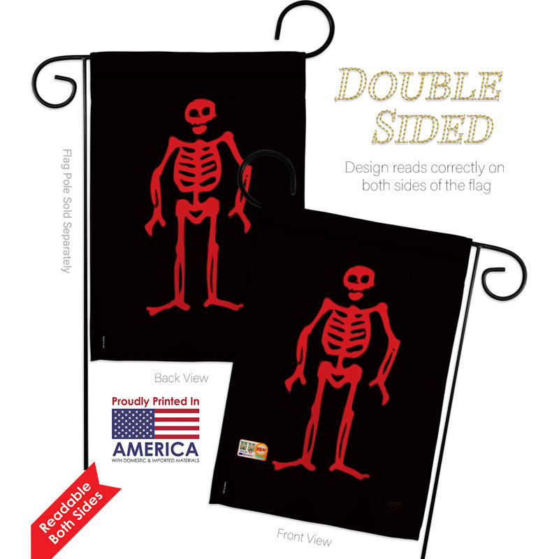 Double Sided 18.5'' H x 13'' W Polyester Flag Set