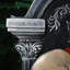 Guitare tombale Haunted Hill Farm d'Halloween 3 pi avec yeux rouges et blancs