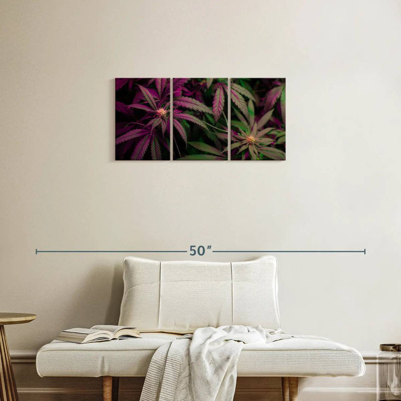 Lavande, marijuana, H 15 po x l 32 po