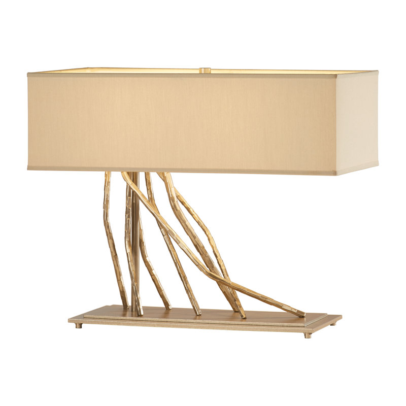 Brindille 16.5" Table Lamp, Flax, Soft Gold