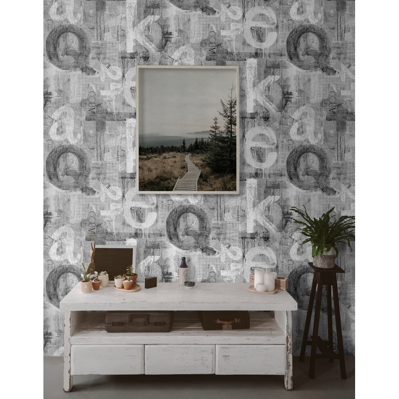 Rouleau abstrait Zyriel, Gris