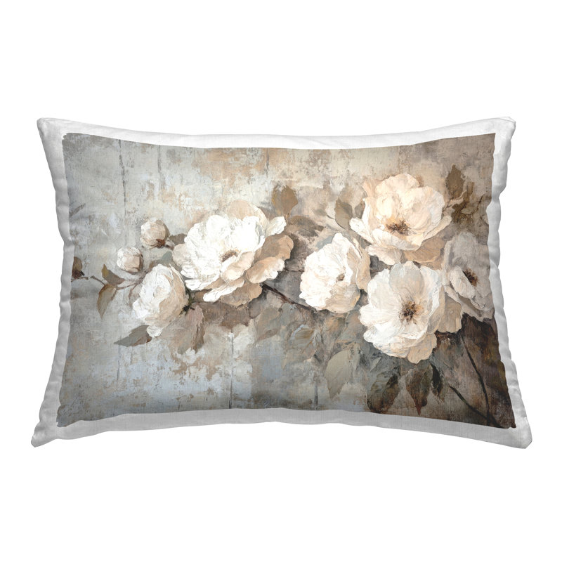 Coussin décoratif Stupell Industries Summer Daze Blossoms Design par Petal Prints Design