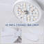 42" 5-blade Indoor Tropical Flush Mount Ceiling Fan With Light And Remote/app Control-2047448057