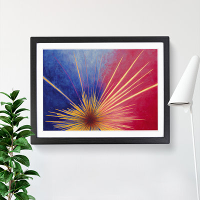 Fantastic Fireworks Abstract - Single Picture Frame Print