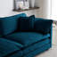 Canapé modulaire en chenille bleu 3 pièces Modern Modern