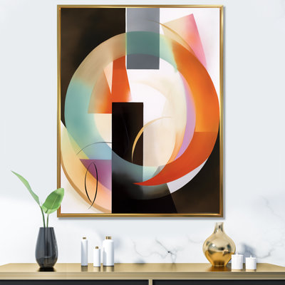 " Orange Geometric Rhythms I "