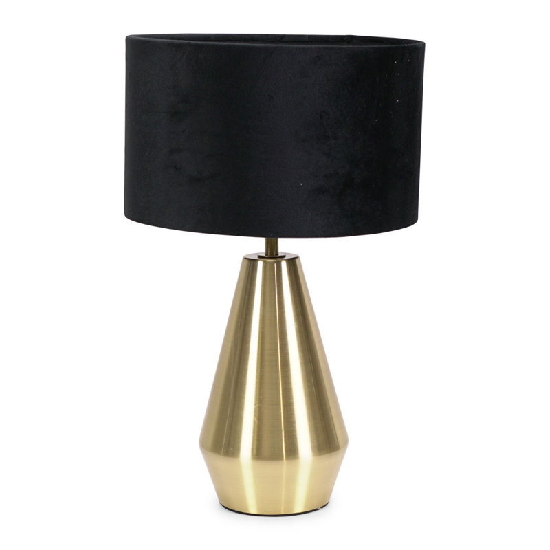Metal Table Lamp, Gold, Black