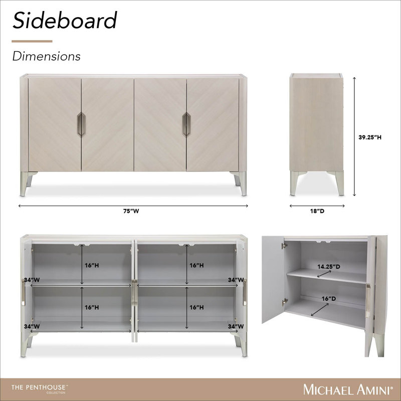 Penthouse Sideboard - Ash Gray