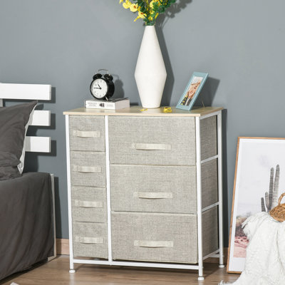 Commode verticale en métal avec 7 tiroirs