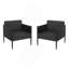 Chaise de club d'extérieur en aluminium 2 pièces DATION PATIO