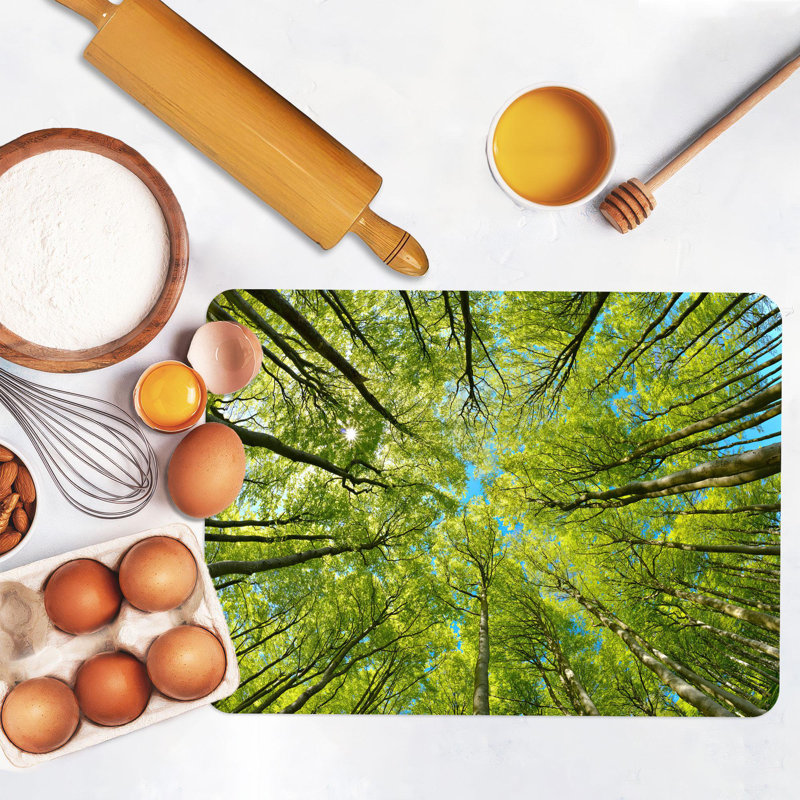 Planche de service en forme d'arbre avec vue sur la forêt, idéale pour la cuisine à domicile, 7,9 po x 11,8 po