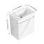 Meuble-lavabo de salle de bain avec lavabo en céramique, 2 portes à fermeture douce, meuble-lavabo autoportant, contreplaqué-112367371