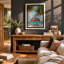 Tropical Pavilion Coastal - Framed Print-1430326480-1430326483