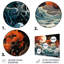 Coastal Autumn Waves Serenity - Tempêtes, art mural en métal-1168017548