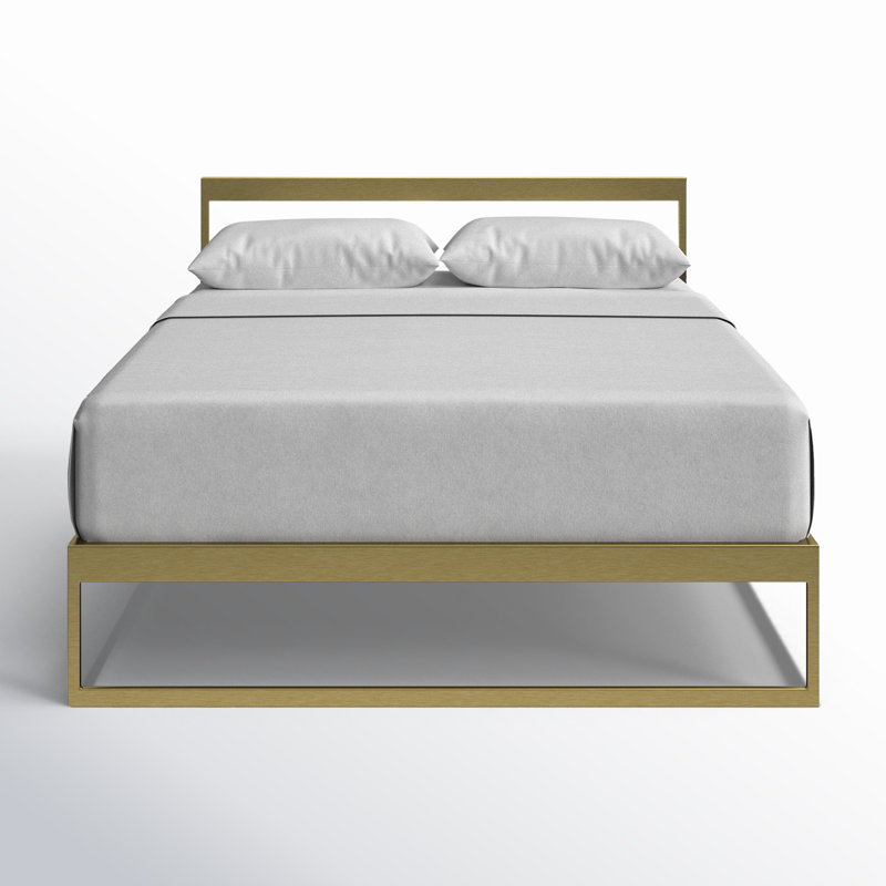 Aston Open-Frame Bed, Full / Double, Gold