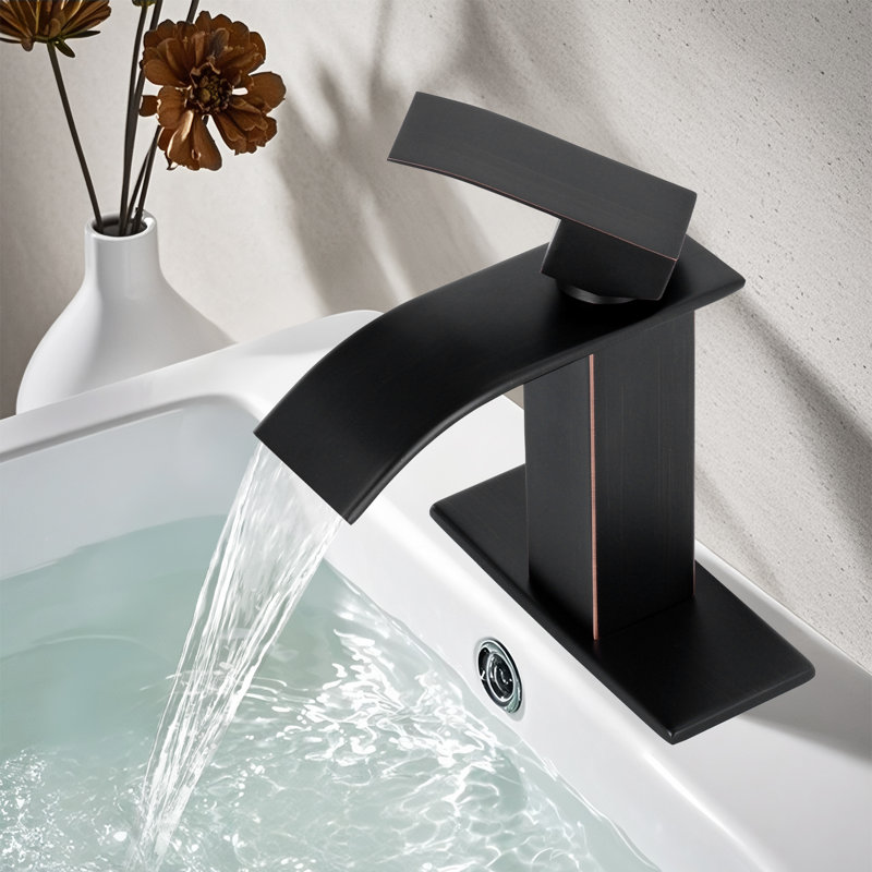 Freestanding Single-handle Bathroom Faucet with Drain Assembly, Oil Rubbed Bronze