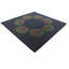 Tapis carré bleu marine Orlando