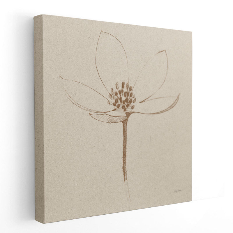 Modern Modern Floral IV - reproduction d'art sur toile, H 12 po x l 12 po