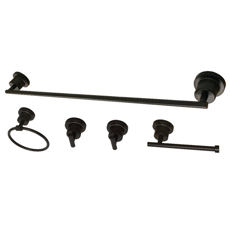 Kingston Brass Concord 5-Piece Bathroom Hardware Set, Oil Rubbed Bronze